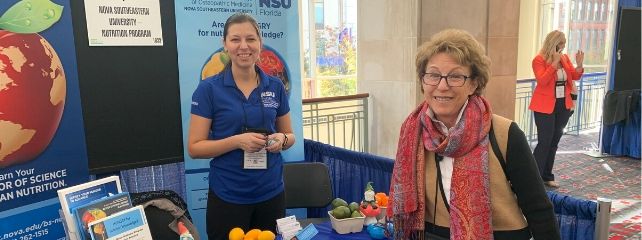 Dr. Ioana Scripa represents the Department of Nutrition at a professional conference.